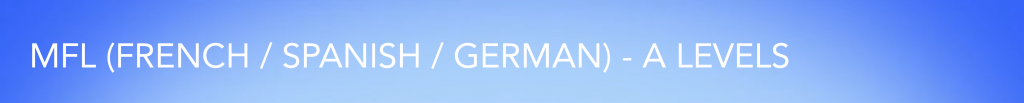 MODERN FOREIGN LANGUAGES (FRENCH / SPANISH / GERMAN) - A LEVEL VIDEOS